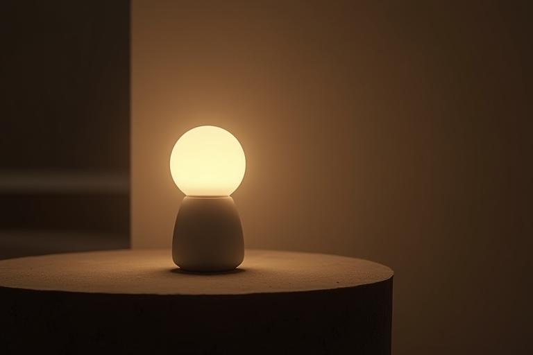 Detailed shot showcasing the high-quality materials and craftsmanship of the BIOS Living Circadian Lamp.